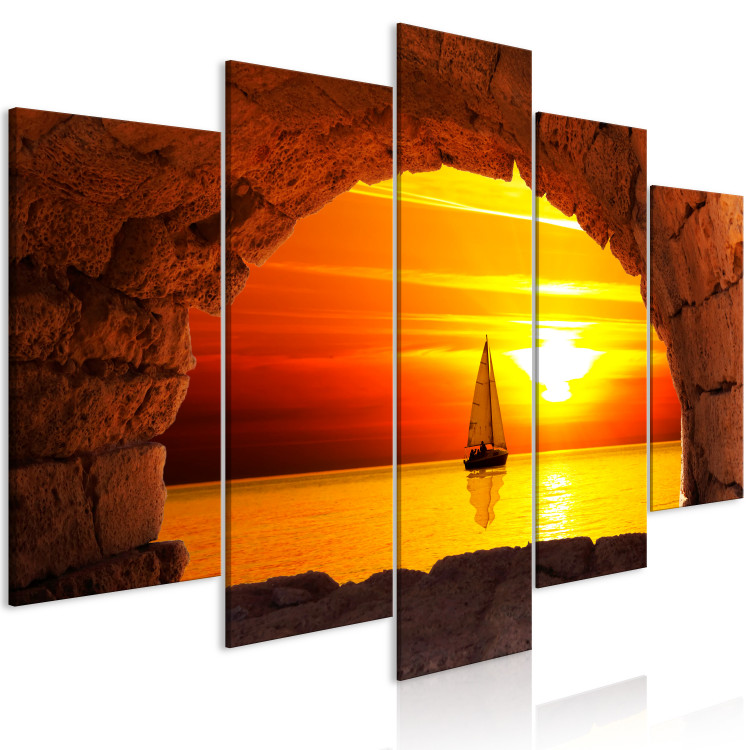 Canvas Art Print At the End of the World (5 Parts) Wide 129143 additionalImage 2