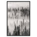 Poster Nesting Site - landscape of a forest with spruce trees covered in thick fog 130243 additionalThumb 14