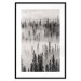 Poster Nesting Site - landscape of a forest with spruce trees covered in thick fog 130243 additionalThumb 17