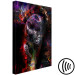 Canvas Art Print Black Jaguar (1-piece) Vertical - abstract colorful animal 131643 additionalThumb 6