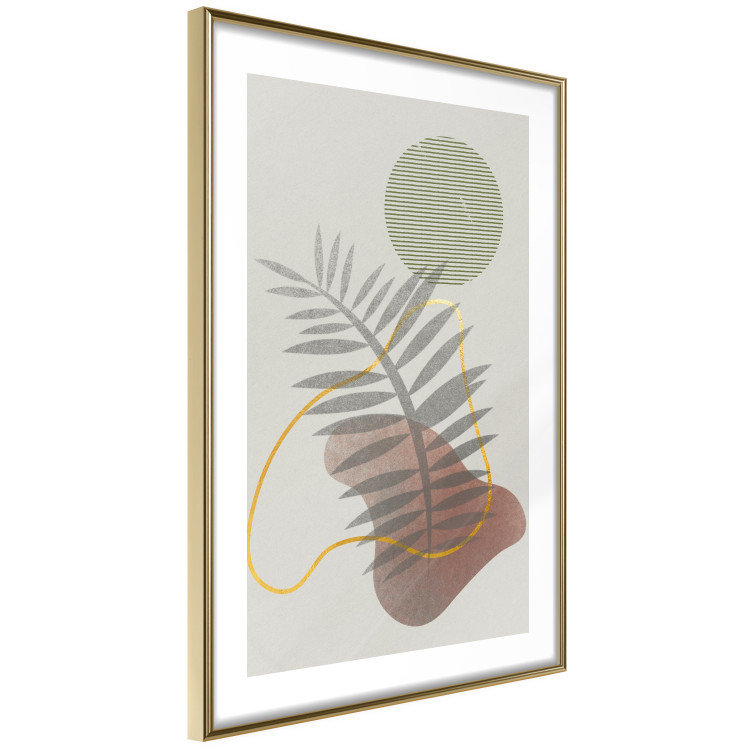 Wall Poster Palm Shadow - plant among various figures in an abstract motif 131843 additionalImage 11