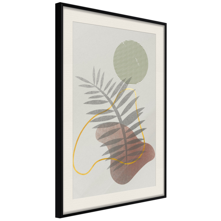 Wall Poster Palm Shadow - plant among various figures in an abstract motif 131843 additionalImage 6