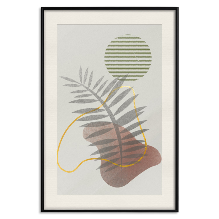 Wall Poster Palm Shadow - plant among various figures in an abstract motif 131843 additionalImage 19