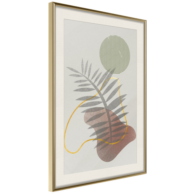 Wall Poster Palm Shadow - plant among various figures in an abstract motif 131843 additionalImage 9