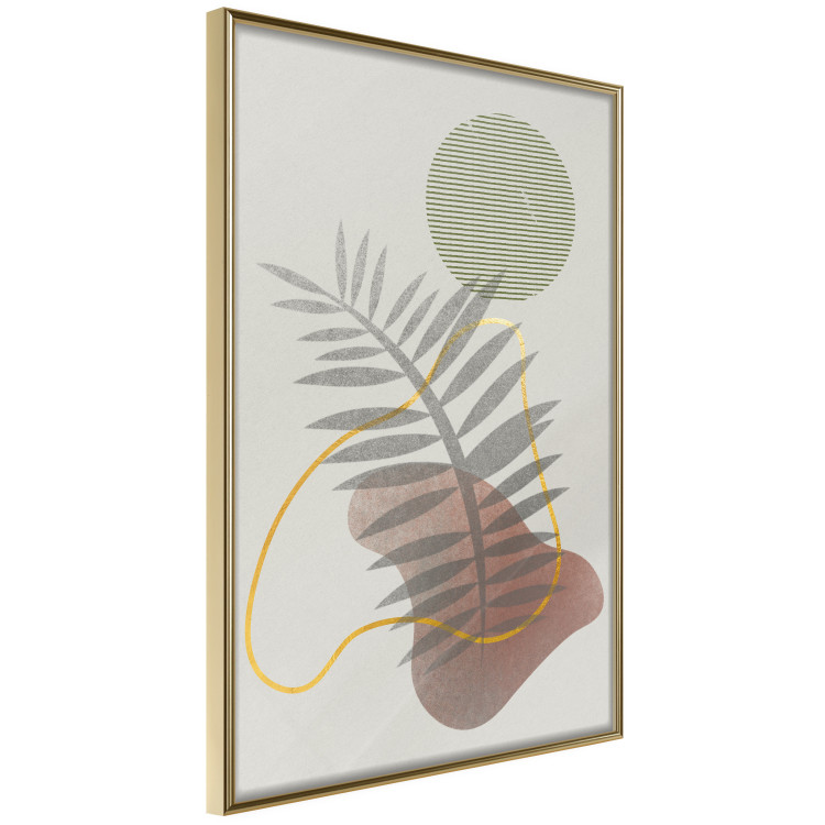Wall Poster Palm Shadow - plant among various figures in an abstract motif 131843 additionalImage 13