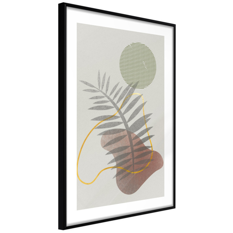 Wall Poster Palm Shadow - plant among various figures in an abstract motif 131843 additionalImage 12