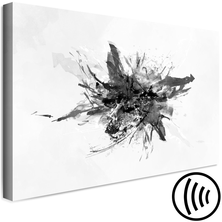 Canvas Art Print Expansion (1-piece) Wide - industrial black and white abstraction 132243 additionalImage 6