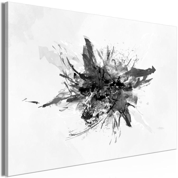 Canvas Art Print Expansion (1-piece) Wide - industrial black and white abstraction 132243 additionalImage 2