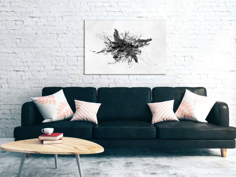 Canvas Art Print Expansion (1-piece) Wide - industrial black and white abstraction 132243 additionalImage 3