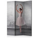 Room Divider Ballerina like Degas Painting (3-piece) - woman against a concrete background 132543