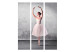 Room Divider Ballerina like Degas Painting (3-piece) - woman against a concrete background 132543 additionalThumb 3