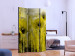 Room Divider Screen Yellow madness (3-piece) - vanilla composition in wildflowers 132643 additionalThumb 2