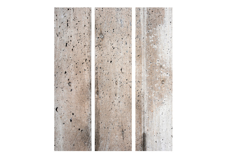 Room Divider Screen Old Concrete (3-piece) - industrial composition with concrete background 132943 additionalImage 3