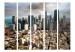 Folding Screen In the Clouds II (5-piece) - New York architecture from a bird's eye view 133143 additionalThumb 3