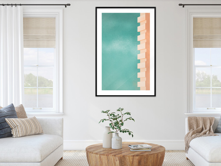 Wall Poster Northern Balconies - architecture of a pastel-colored wall against a bright sky 134743 additionalImage 18