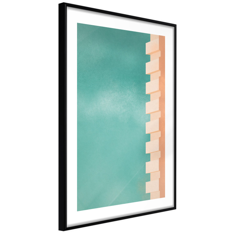Wall Poster Northern Balconies - architecture of a pastel-colored wall against a bright sky 134743 additionalImage 6