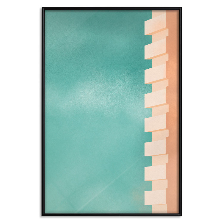 Wall Poster Northern Balconies - architecture of a pastel-colored wall against a bright sky 134743 additionalImage 16