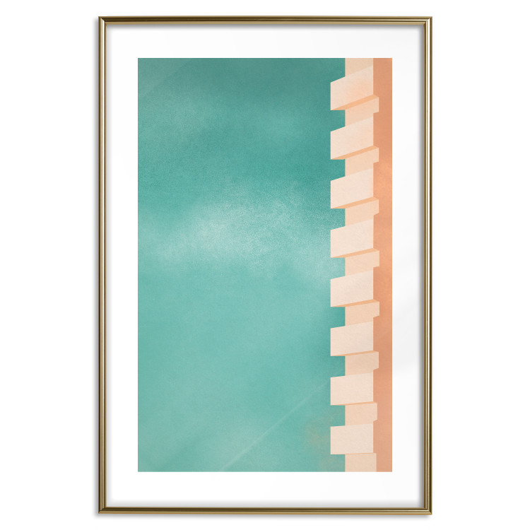 Wall Poster Northern Balconies - architecture of a pastel-colored wall against a bright sky 134743 additionalImage 14
