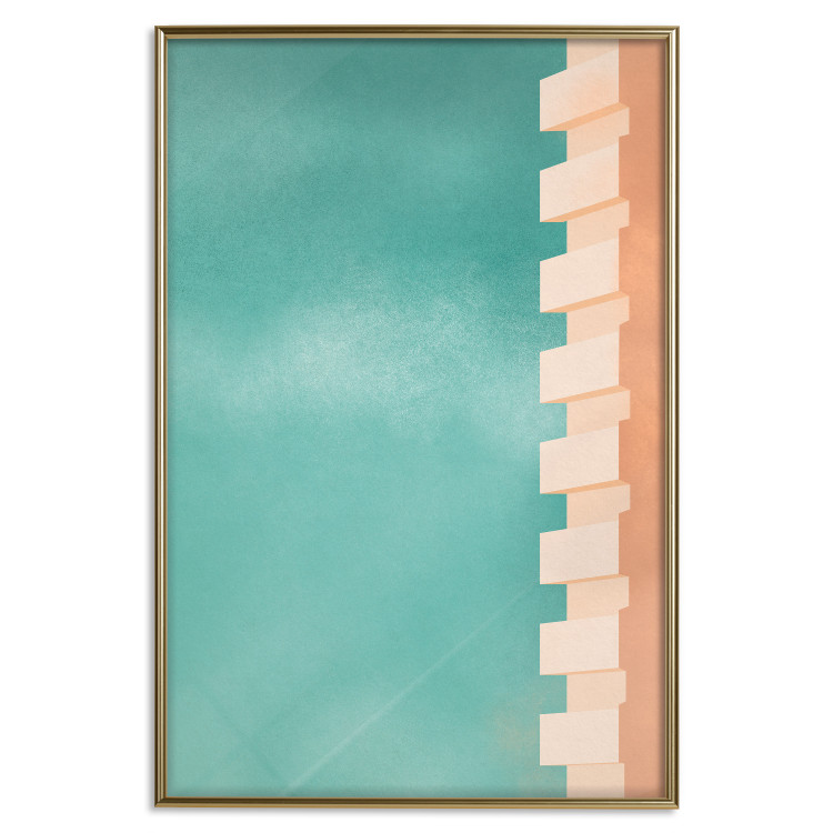 Wall Poster Northern Balconies - architecture of a pastel-colored wall against a bright sky 134743 additionalImage 17