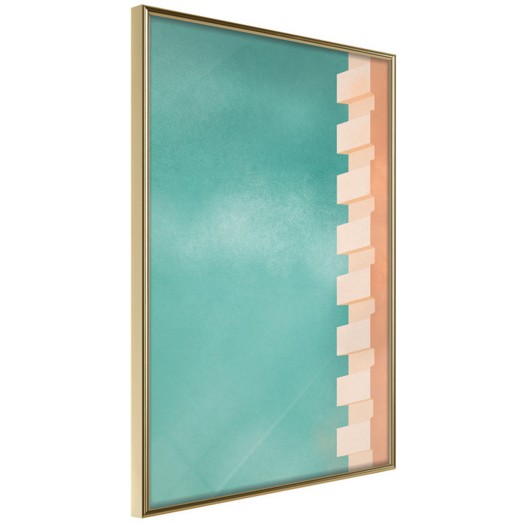 Wall Poster Northern Balconies - architecture of a pastel-colored wall against a bright sky 134743 additionalImage 12