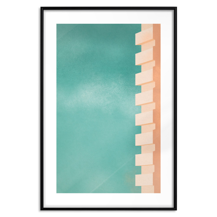 Wall Poster Northern Balconies - architecture of a pastel-colored wall against a bright sky 134743 additionalImage 15