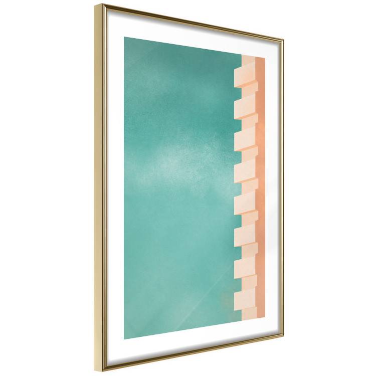 Wall Poster Northern Balconies - architecture of a pastel-colored wall against a bright sky 134743 additionalImage 7