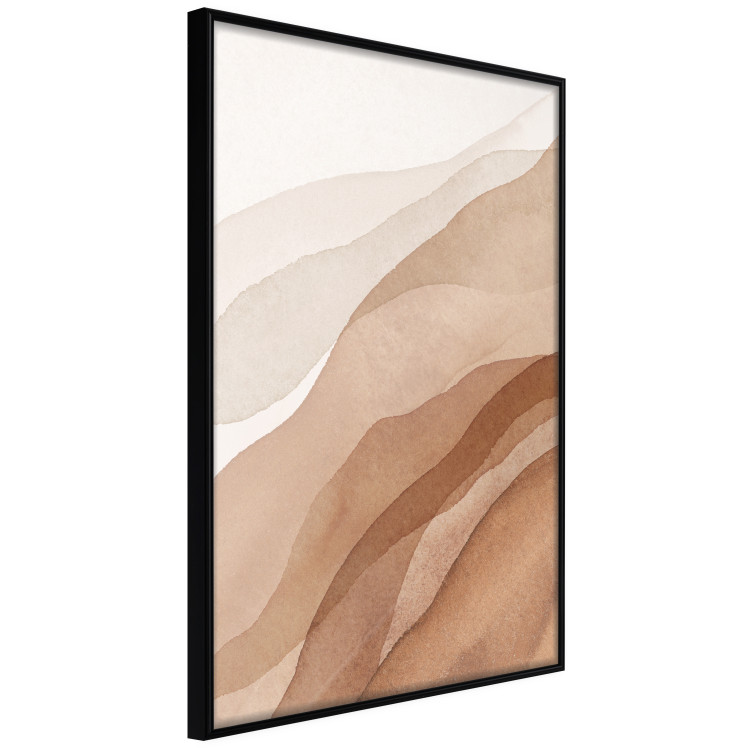 Wall Poster Descending Mist - unique abstraction in warm-toned waves 136043 additionalImage 10