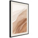 Wall Poster Descending Mist - unique abstraction in warm-toned waves 136043 additionalThumb 23
