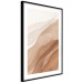 Wall Poster Descending Mist - unique abstraction in warm-toned waves 136043 additionalThumb 25