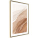 Wall Poster Descending Mist - unique abstraction in warm-toned waves 136043 additionalThumb 17