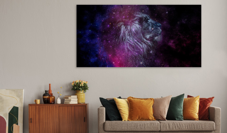Large canvas print Cosmic Lion II [Large Format] 136343 additionalImage 5