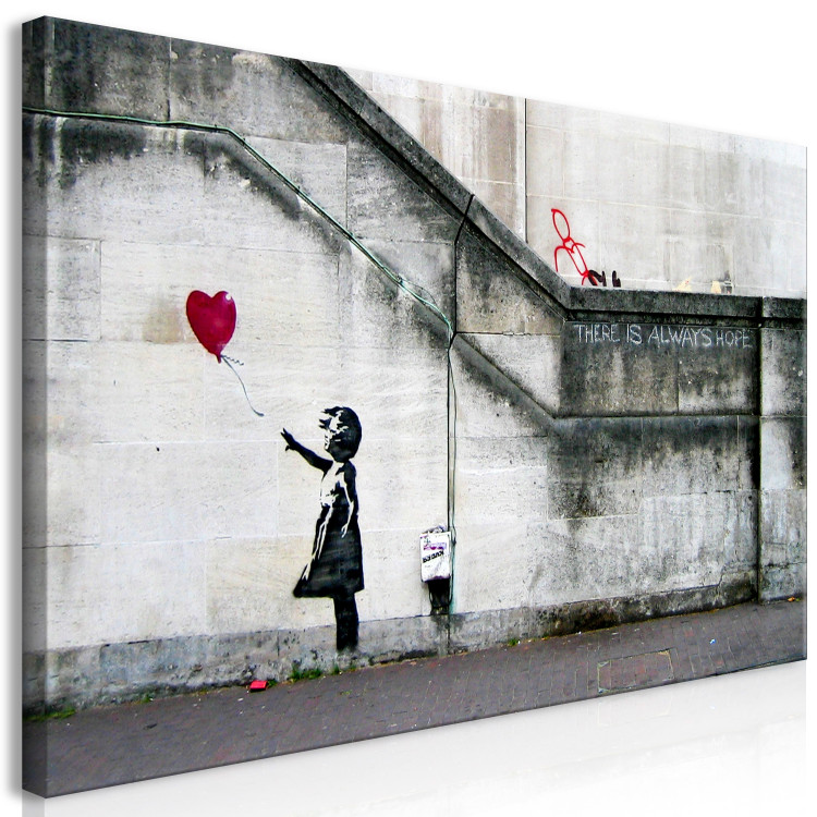 Large canvas print Girl With a Balloon by Banksy II [Large Format] 136443 additionalImage 2