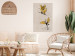 Poster Golden Geese - pattern of flying birds and beige background in scandi boho style 136543 additionalThumb 8