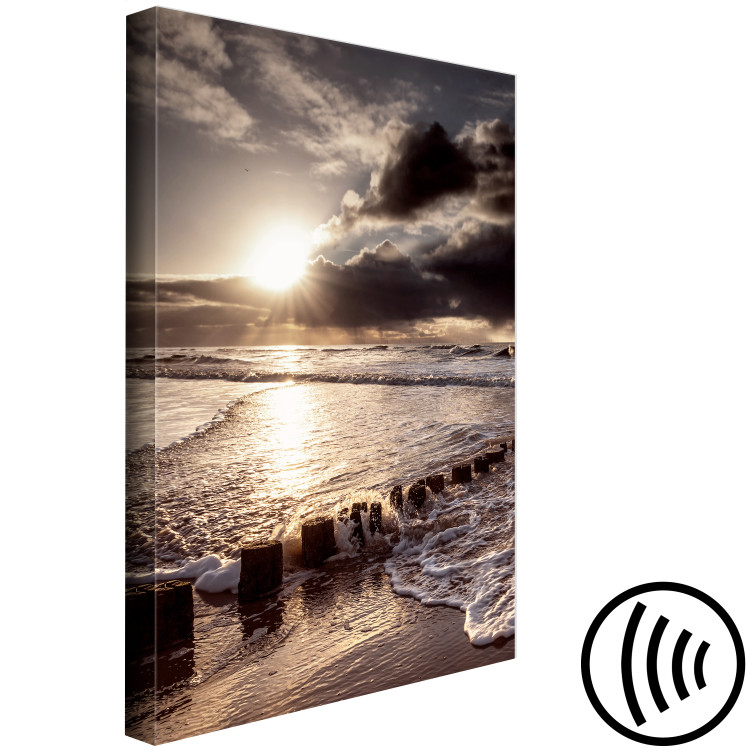 Canvas Print Broken Passion (1-piece) Vertical - sunset and sea 137943 additionalImage 6