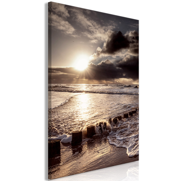 Canvas Print Broken Passion (1-piece) Vertical - sunset and sea 137943 additionalImage 2