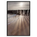 Wall Poster Light of Hope - seascape of a beach against a setting sun 138043 additionalThumb 12