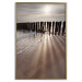 Wall Poster Light of Hope - seascape of a beach against a setting sun 138043 additionalThumb 11