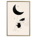 Wall Poster Fun - Girl Swinging on the Moon Surrounded by Stars 146143 additionalThumb 16