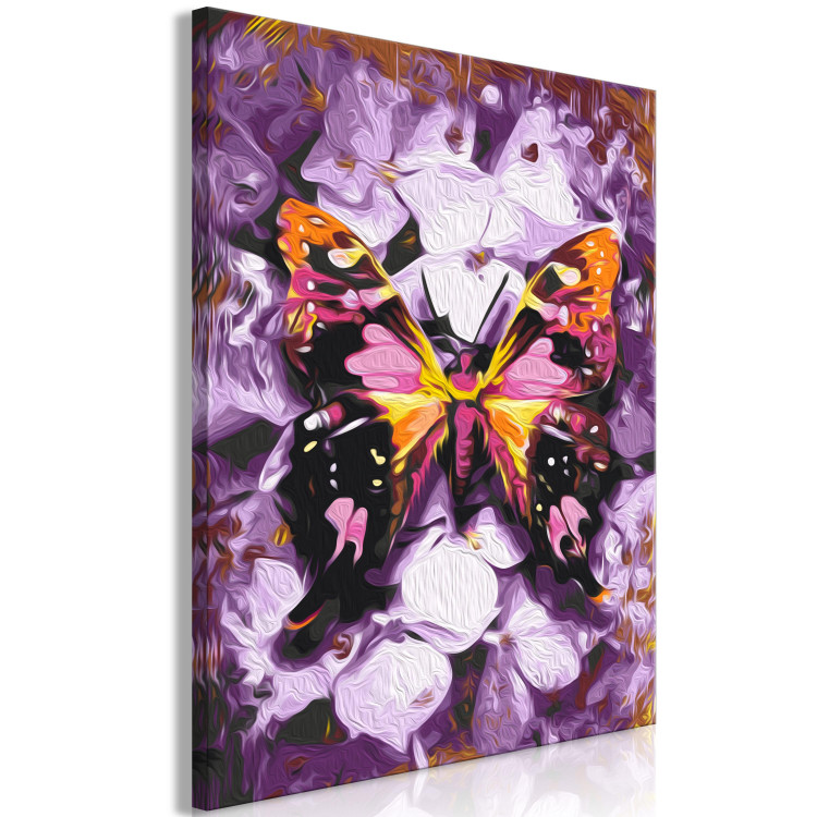 Paint by Number Kit Harmony - Purple Butterfly on a Background of Purple Flower Petals 146543 additionalImage 5