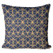 Decorative Microfiber Pillow Crystal vault - a geometric gold pattern in art deco style cushions 146843