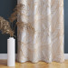 Decorative Curtain Art Nouveau leaves - a minimalist floral pattern in gold 147143 additionalThumb 4