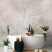 Photo Wallpaper Decorative Fresco - Artistic Wall With a Drawing of Flowers 148943 additionalThumb 8