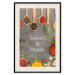 Poster Culinary Essentials - Colorful Composition of Herbs and Vegetables on a Stone Slab 149243 additionalThumb 26