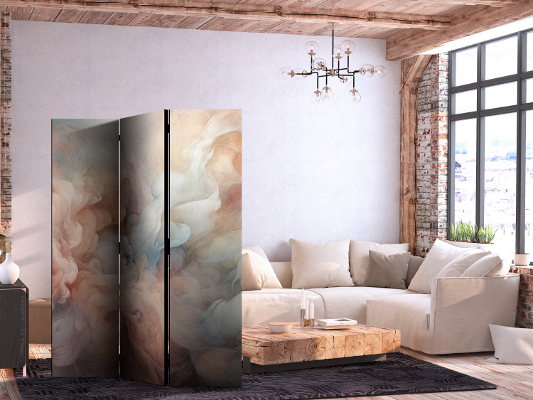 Room Separator Pastel Smoke - A Fluffy Cloud in Shades of Pink and Blue [Room Dividers] 151743 additionalImage 4