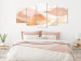 Canvas Print Subtle Landscape - Composition in Pastel Shades of Pink and Beige 151843 additionalThumb 3