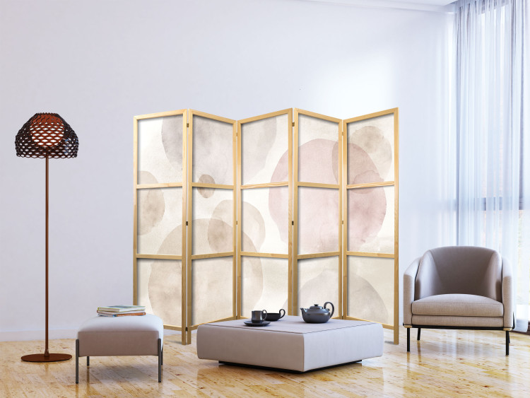 Room Divider Screen Levitating Beauty - Delicate Watercolor Composition II [Room Dividers] 152043 additionalImage 6