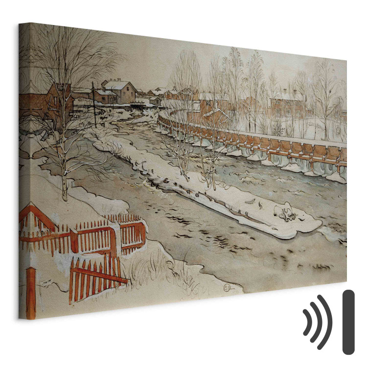 Art Reproduction The wodden drain. Winter Image 158843 additionalImage 8