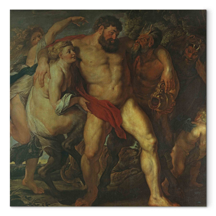 Art Reproduction The drunken Hercules, led by a Nymph and a Satyr 158943