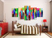 Canvas Crowd and Heart (5-piece) - colorful abstraction with various figures 47043 additionalThumb 3