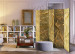 Room Divider Royal Adoration II - luxurious texture of golden fabric in gleam 95443 additionalThumb 4